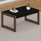 Mesa De Centro Retangular Az1014 Preto/nogal