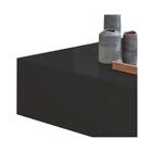 Mesa De Centro Retangular Com Espelho Preto E Amêndoa