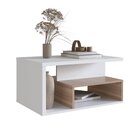 Mesa De Centro Retangular Com Nicho Branco / Montana