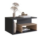 Mesa De Centro Retangular Com Nicho Preto / Montana