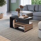 Mesa De Centro Retangular Com Nicho Preto / Montana