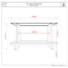 Mesa De Centro Retangular Com Tampo De Vidro Frizz Naturale E