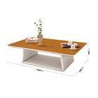 Mesa De Centro Retangular Com Tampo Em Mdf Oxford