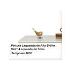 Mesa De Centro Retangular Com Vidro 90x50 - Branca - Amadeira