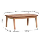 Mesa De Centro Retangular Garden Natural