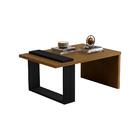 Mesa De Centro Retangular Jb 8020 - Nature / Preto - Lojas Rpm