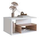 Mesa De Centro Retangular Leah Branca E Montana