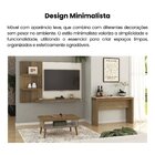 Mesa De Centro Retangular Lucca Carvalho E Off White