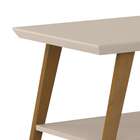 Mesa De Centro Retangular Monaco Off White E Marrom