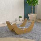 Mesa De Centro Retangular Onda Freijó