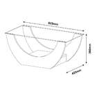 Mesa De Centro Retangular Onda Freijó