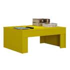 Mesa De Centro Retangular Prada Amarela