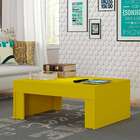 Mesa De Centro Retangular Prada Amarela