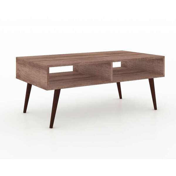 Mesa De Centro Retangular Retrô Rústico