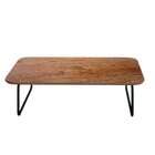 Mesa De Centro Retangular Roma Cinamomo E Preta