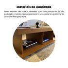 Mesa De Centro Retangular Tampo Em Tamburato 50mm Com Rodizio