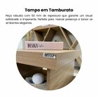 Mesa De Centro Retangular Tampo Em Tamburato 50mm Com Rodizio