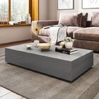 Mesa De Centro Retangular Uvim Cinza