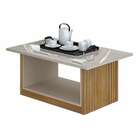 Mesa De Centro Retangular Veneza Cinamomo E Off White