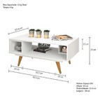 Mesa De Centro Retrô Branco