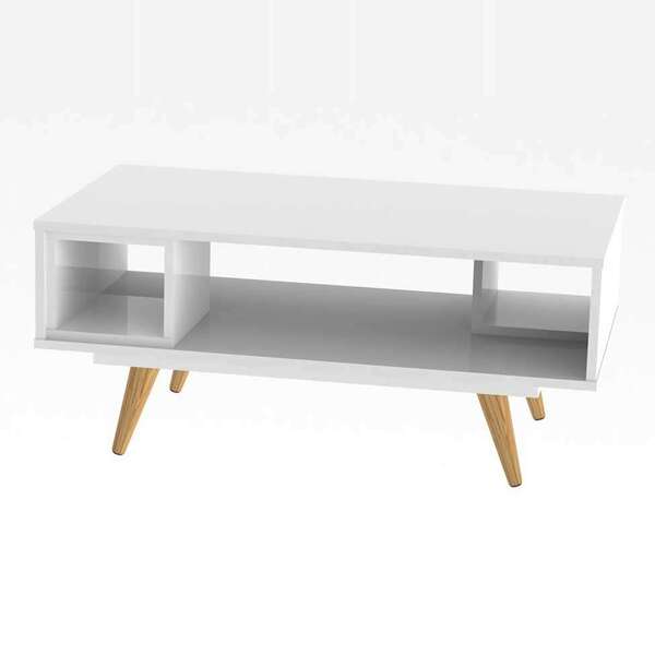 Mesa De Centro Retrô Branco