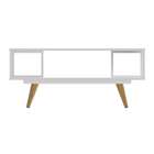 Mesa De Centro Retrô Branco