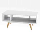 Mesa De Centro Retrô Branco