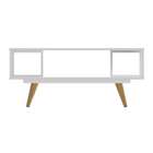 Mesa De Centro Retrô Branco