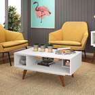 Mesa De Centro Retrô Branco