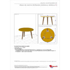 Mesa De Centro Retrô Brilhante Bechara