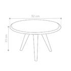 Mesa De Centro Retrô Lille Branco