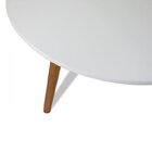 Mesa De Centro Retrô Paris  Branco