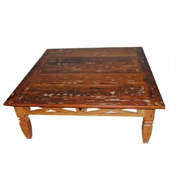 Mesa De Centro Richard Em Madeira De Demolição - Cód 374