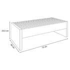 Mesa De Centro Ripada 75cm Slat H01 Preto