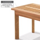 Mesa De Centro Ripada Para Áreas Externas Em Madeira Eucalipt