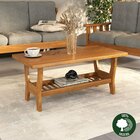 Mesa De Centro Roma - 100% Madeira  Mogno Mel