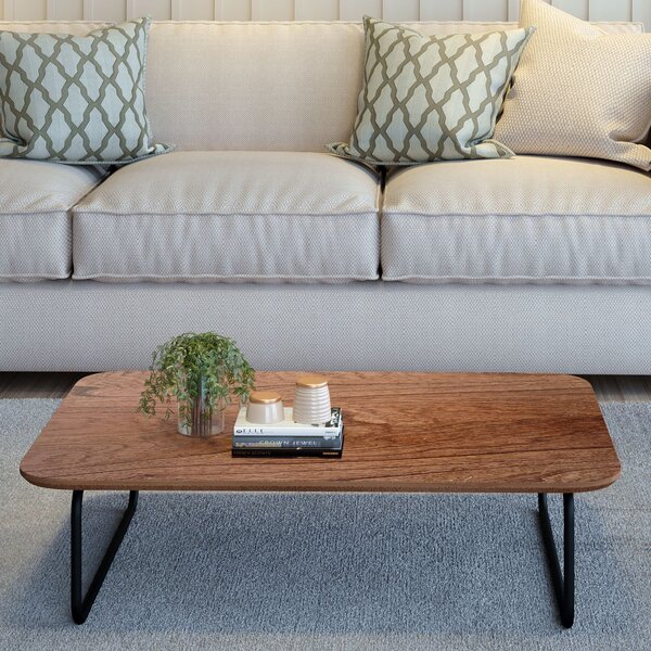 Mesa De Centro Roma 90cm X 50cm X 33cm Preto / Cinamomo