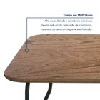 Mesa De Centro Roma 90cm X 50cm X 33cm Preto / Cinamomo