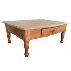 Mesa De Centro Rústica Treasure Em Madeira De Demolição - Cód