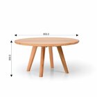 Mesa De Centro Sabrina 30cm X 60cm Natural