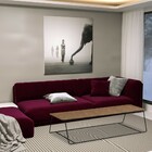 Mesa De Centro Sala De Estar 40cm Nápoles Nogueira/gofrato Pr