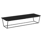 Mesa De Centro Sala De Estar 60cm Nápoles Gofrato Preto - Gra