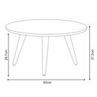 Mesa De Centro Sala De Estar Recepção 60cm Pés Palito Tailân