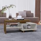 Mesa De Centro Sala Lima Com Pés De Madeira Maciça