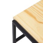 Mesa De Centro Sala Riga Modular Decoração Versátil Preto/nat