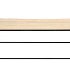 Mesa De Centro Sala Riga Modular Decoração Versátil Preto/nat