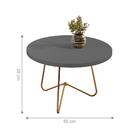 Mesa De Centro Salerno Oni Pe Dourado