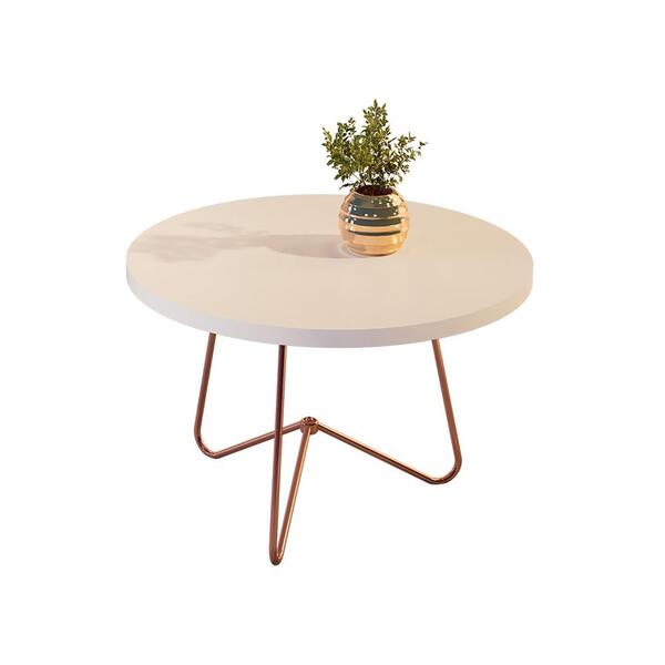 Mesa De Centro Salerno Perola Pe Bronze