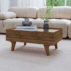 Mesa De Centro Sena 1 Gaveta Com Espelho Ipê - Móveis Bechara