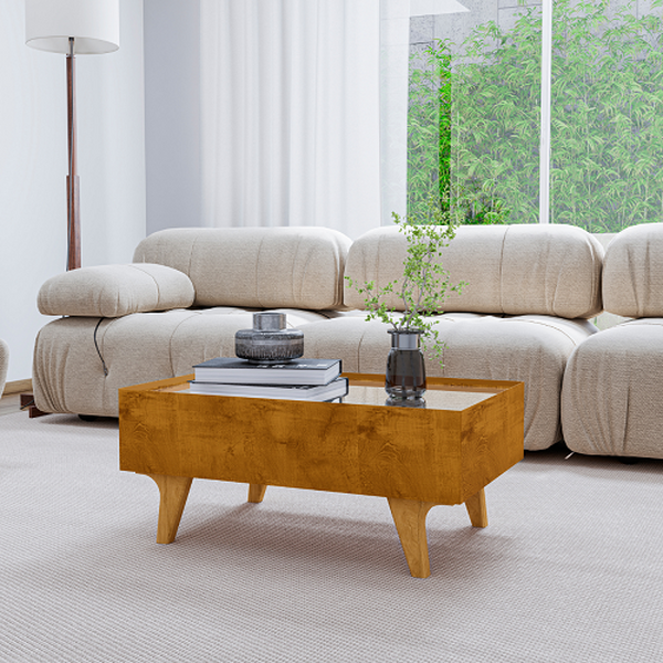 Mesa De Centro Sena Naturalle - Bechara Móveis